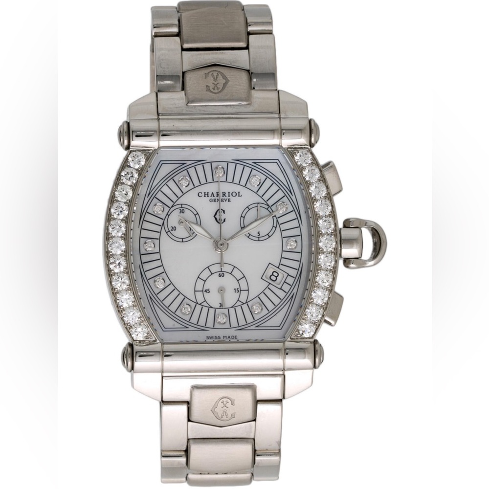 A Diamond Columbus Charriol wrist watch